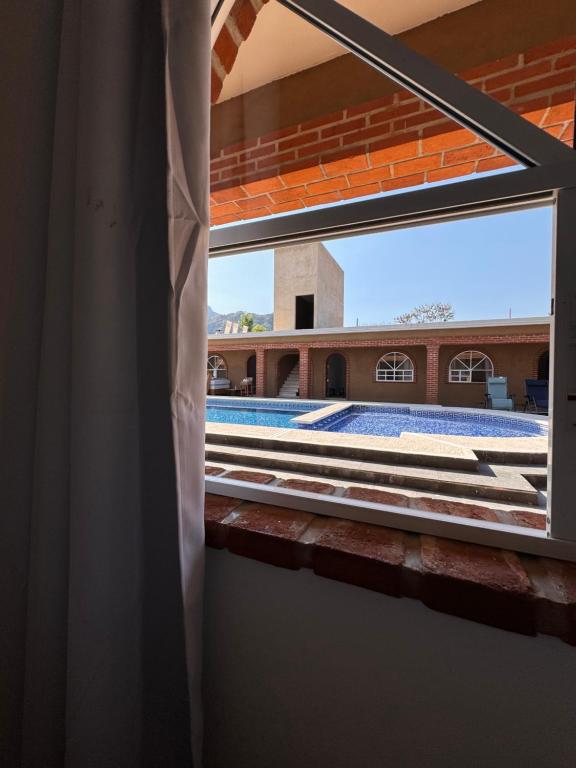 Balkón nebo terasa v ubytování Casa Arcos Tepoztlán