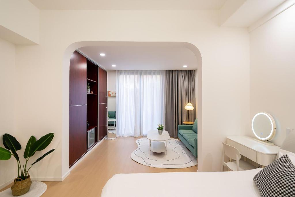 Letto o letti in una camera di Cloud Expo Apartment