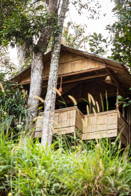 Zahrada ubytování Fab - Bamboo Hut with Open Shower