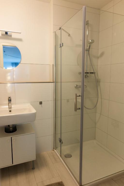 Koupelna v ubytování HUGOS Studio Apartment