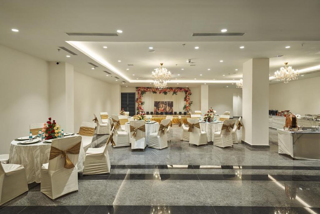 Posezení v ubytování Triptam Vrindavan
