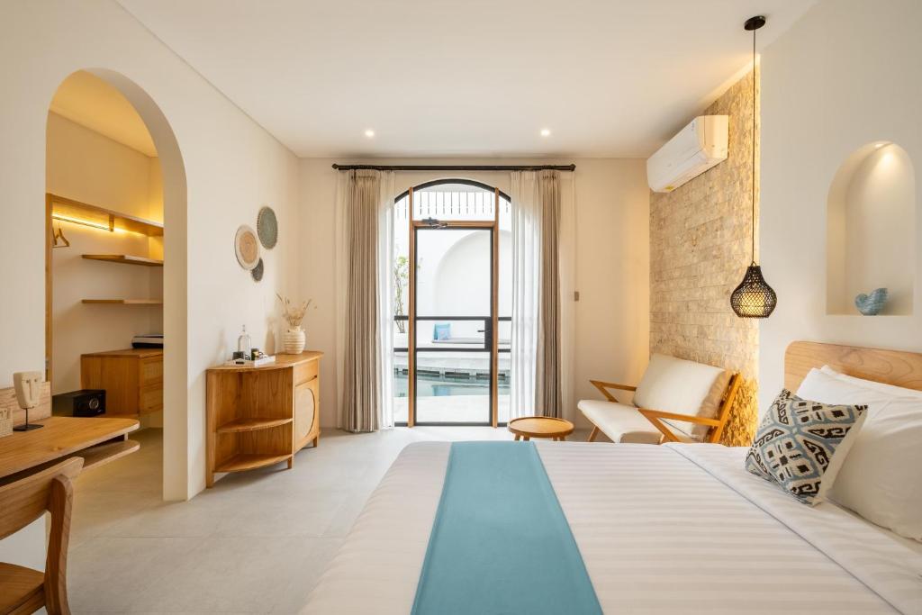 Postel nebo postele na pokoji v ubytování Mysa Boutique Hotel