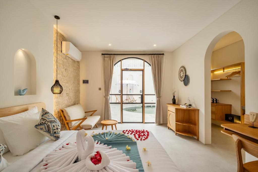 Postel nebo postele na pokoji v ubytování Mysa Boutique Hotel