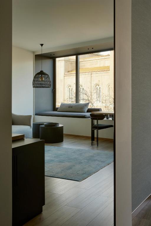 Posezení v ubytování Athens Woo Suites