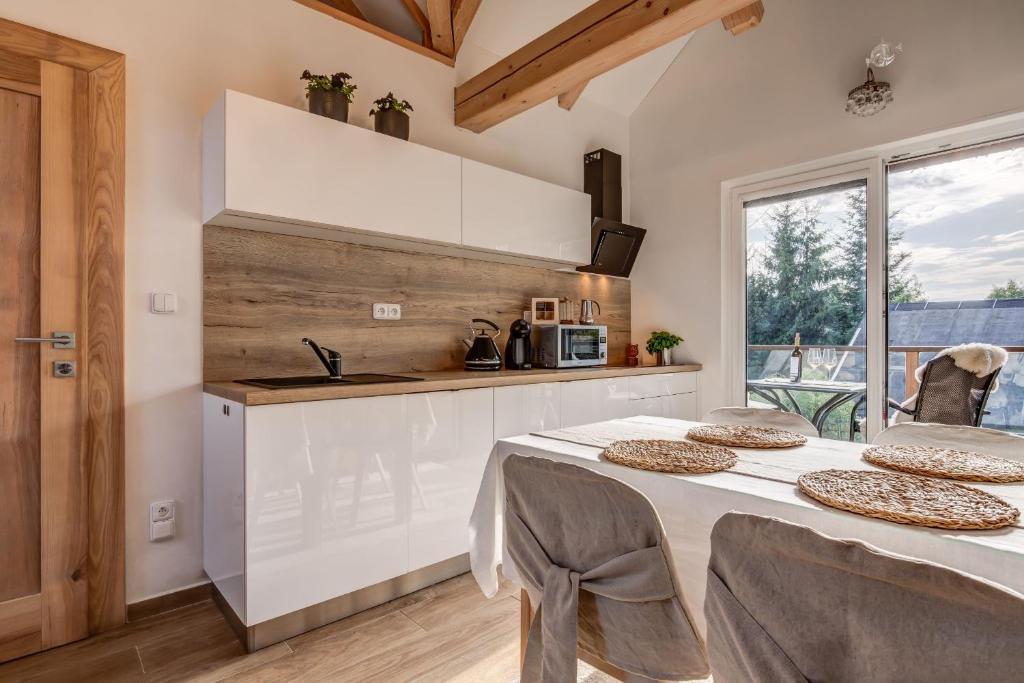 Kuchnia lub aneks kuchenny w obiekcie Wellness apartmány Český ráj & Biokolna