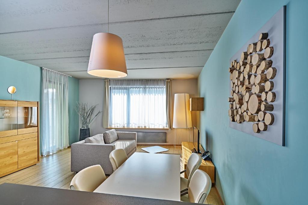 Posezení v ubytování Apartmán Krásná Lípa č. 1