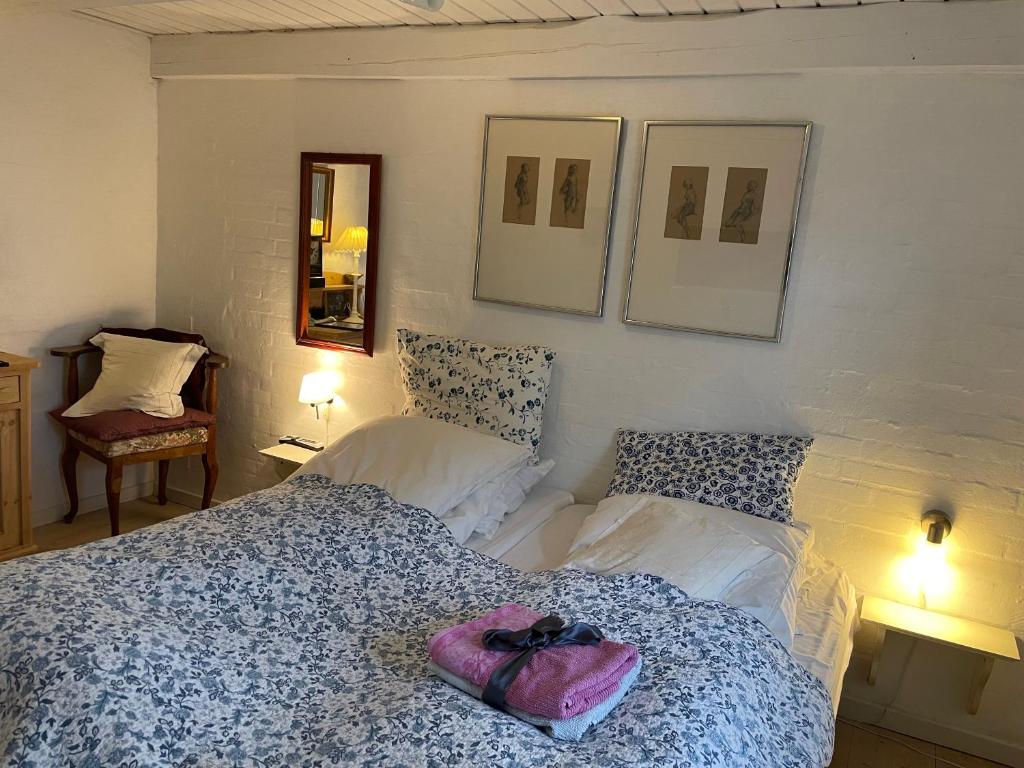 Postel nebo postele na pokoji v ubytování pallisgaard B&B