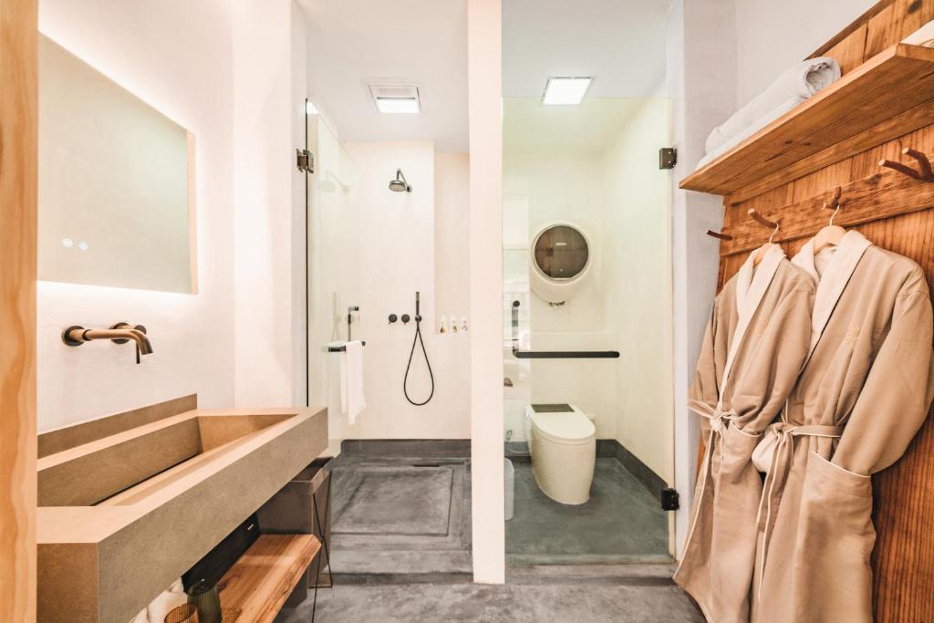 Koupelna v ubytování 肇兴溪舍山堂 Creekside Inn