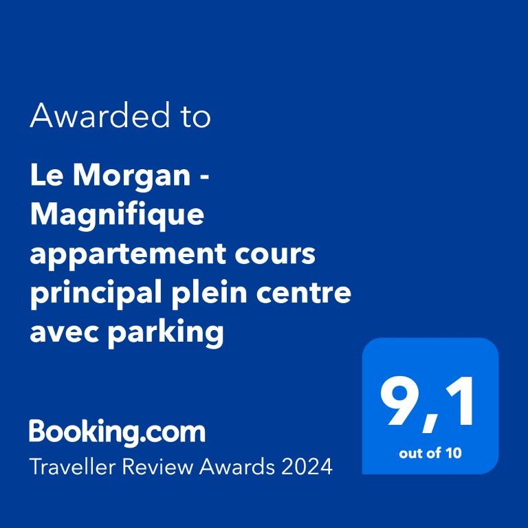 Le Morgan - Magnifique appartement cours principal plein centre avec parking - One-Bedroom Apartment