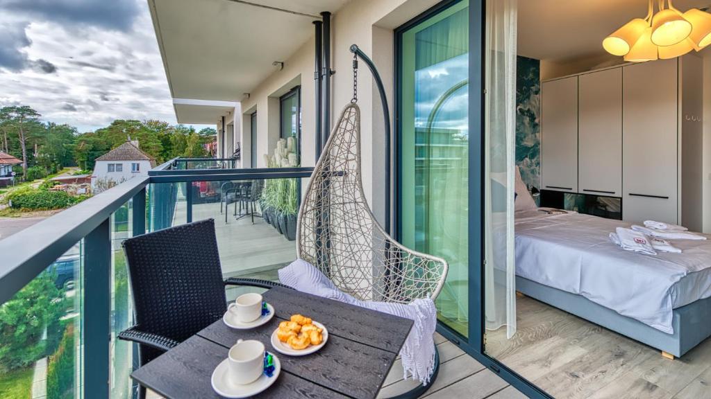 Balkon lub taras w obiekcie Rezydencja Niechorze 328 - 5D Apartamenty
