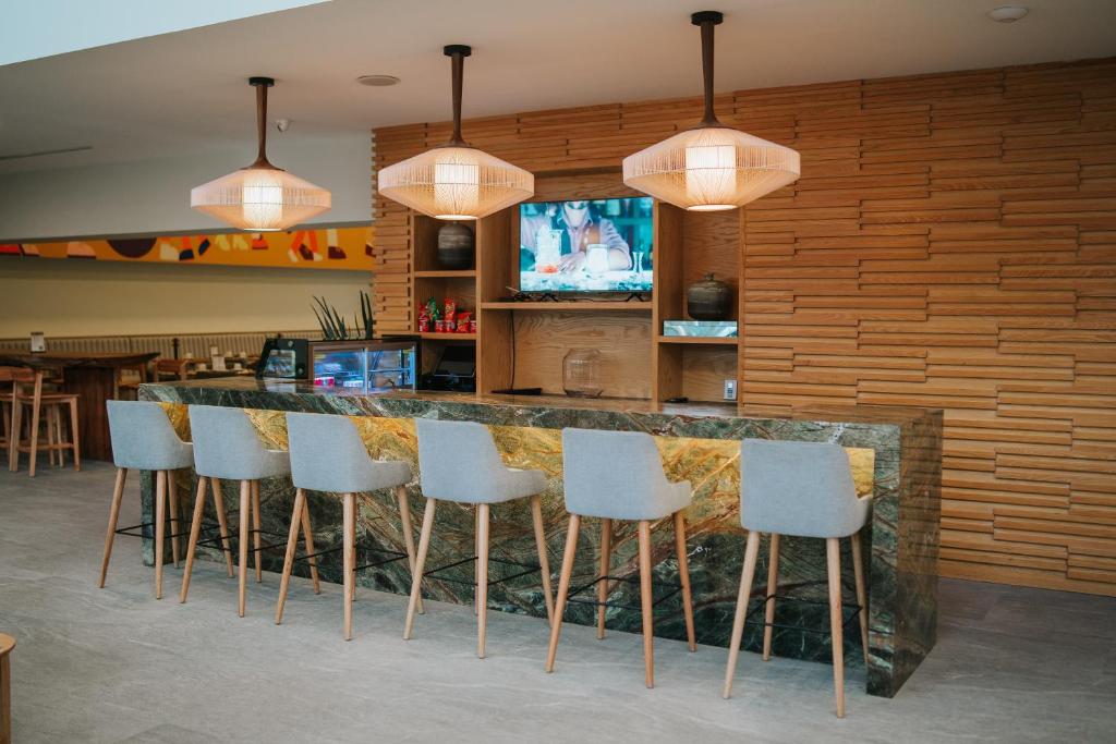 TV a/nebo společenská místnost v ubytování Gran Hotel Concordia