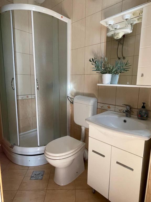 Koupelna v ubytování my home Promajna