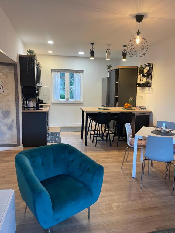 Kuchyň nebo kuchyňský kout v ubytování Apartman “Gušt”