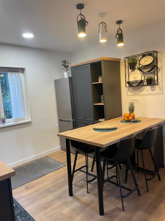 Kuchyň nebo kuchyňský kout v ubytování Apartman “Gušt”