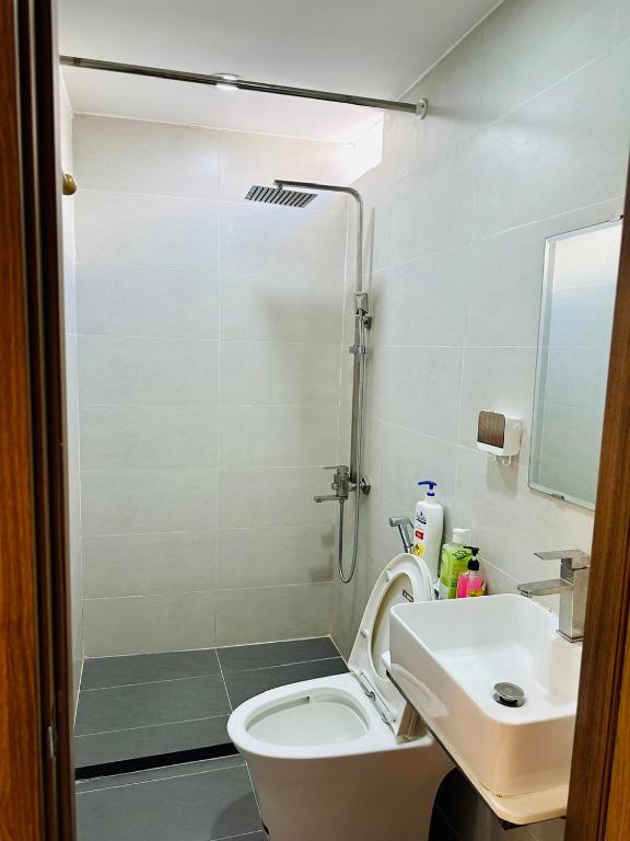 Koupelna v ubytování B786 Airport Apartment