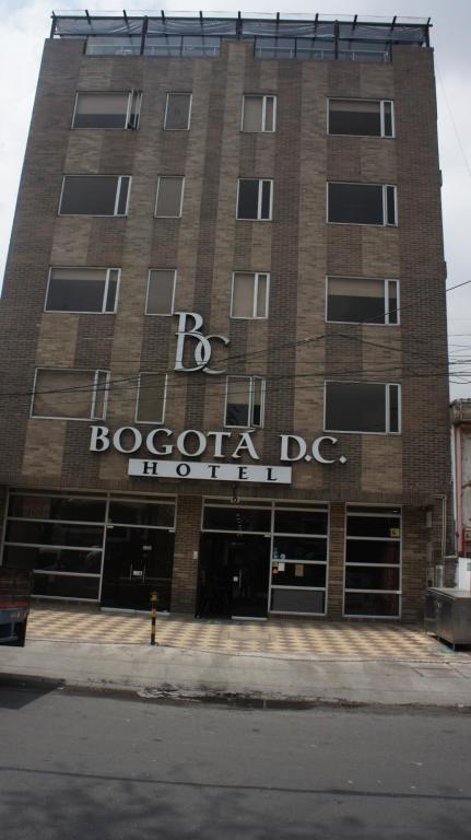 a building with a sign on the front of it at Hotel Bogota DC in Bogotá