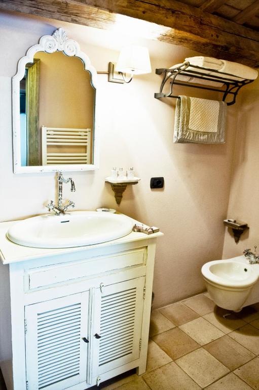 Koupelna v ubytování Casina Le Conserve