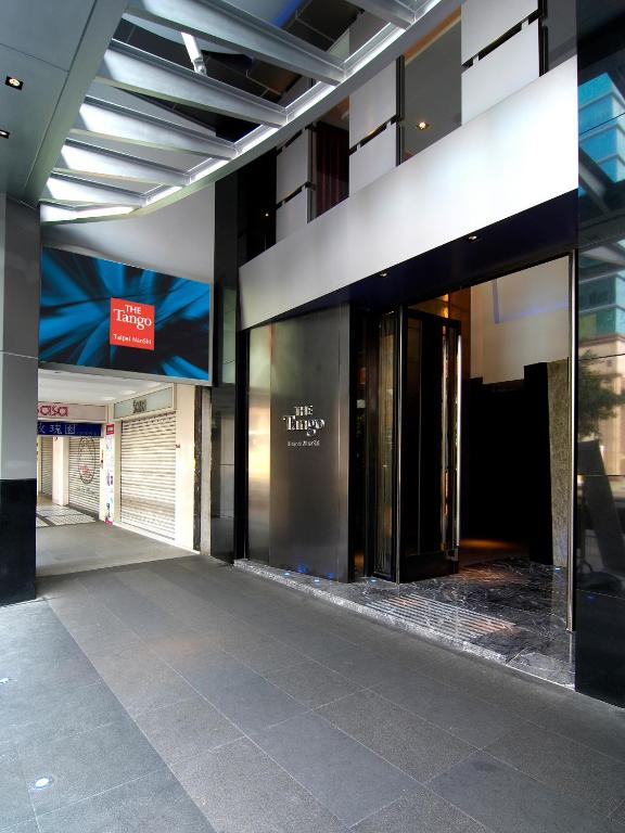 a building with a entrance to a building at The Tango Hotel Taipei Nanshi in Taipei