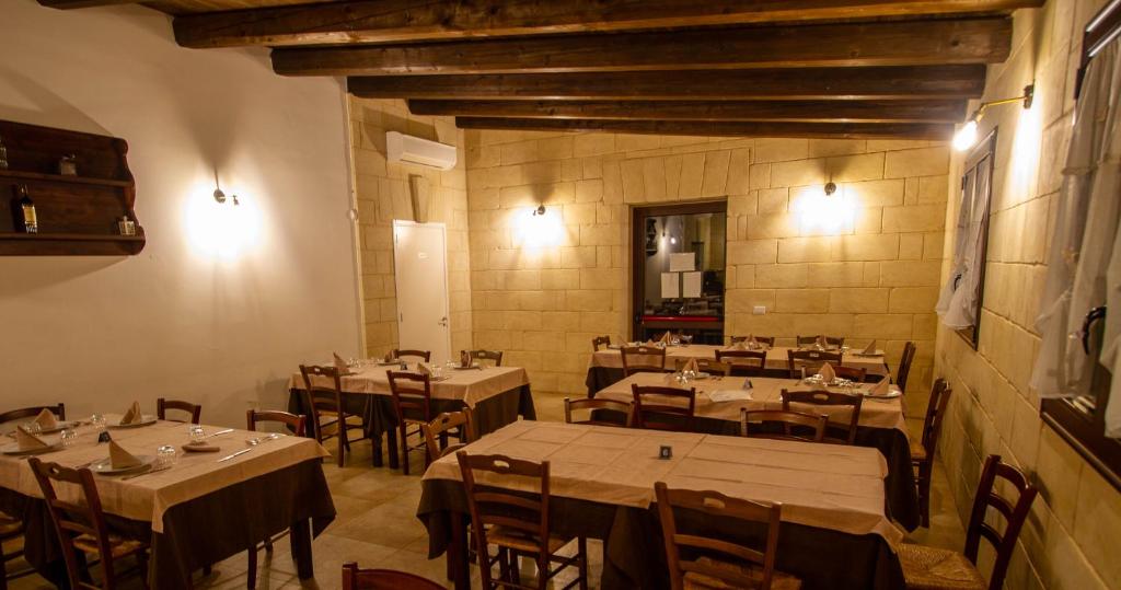 Posezení v ubytování Masseria Cricelli