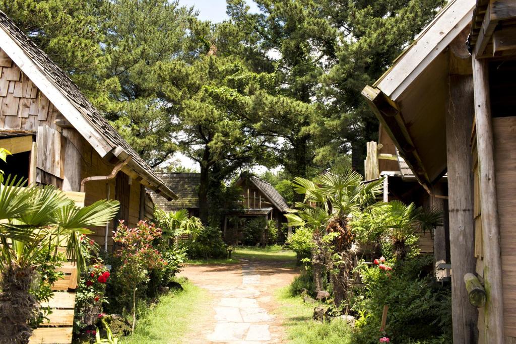 Zahrada ubytování Log Park Dochidol Ranch