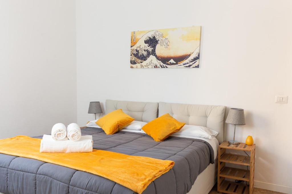 Krevet ili kreveti u jedinici u okviru objekta Kandinsky - Exclusive Apartment