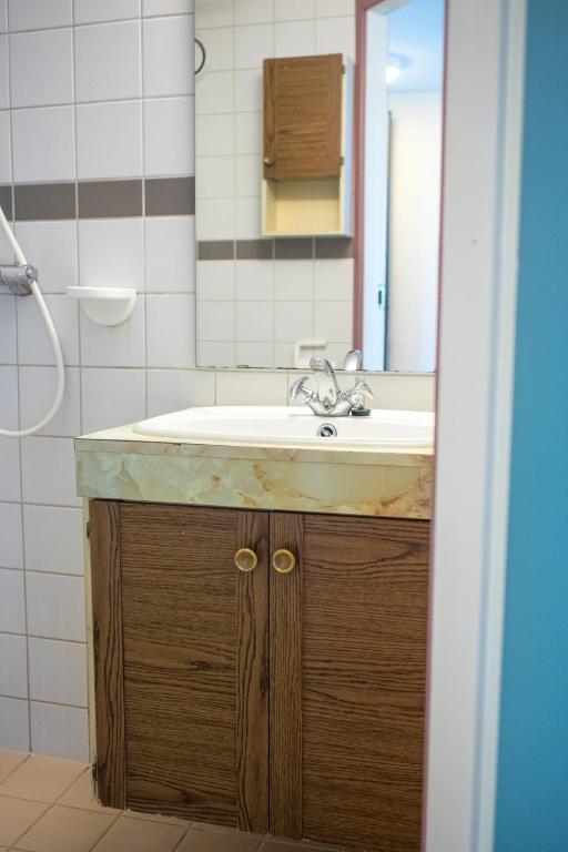 Koupelna v ubytování Solborg Folkehøgskole Hostel