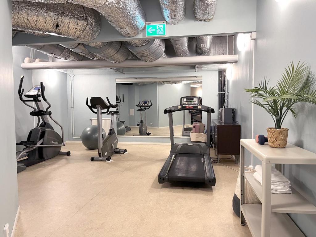 Fitness centrum a/nebo fitness zařízení v ubytování 2Home Hotel Apartments