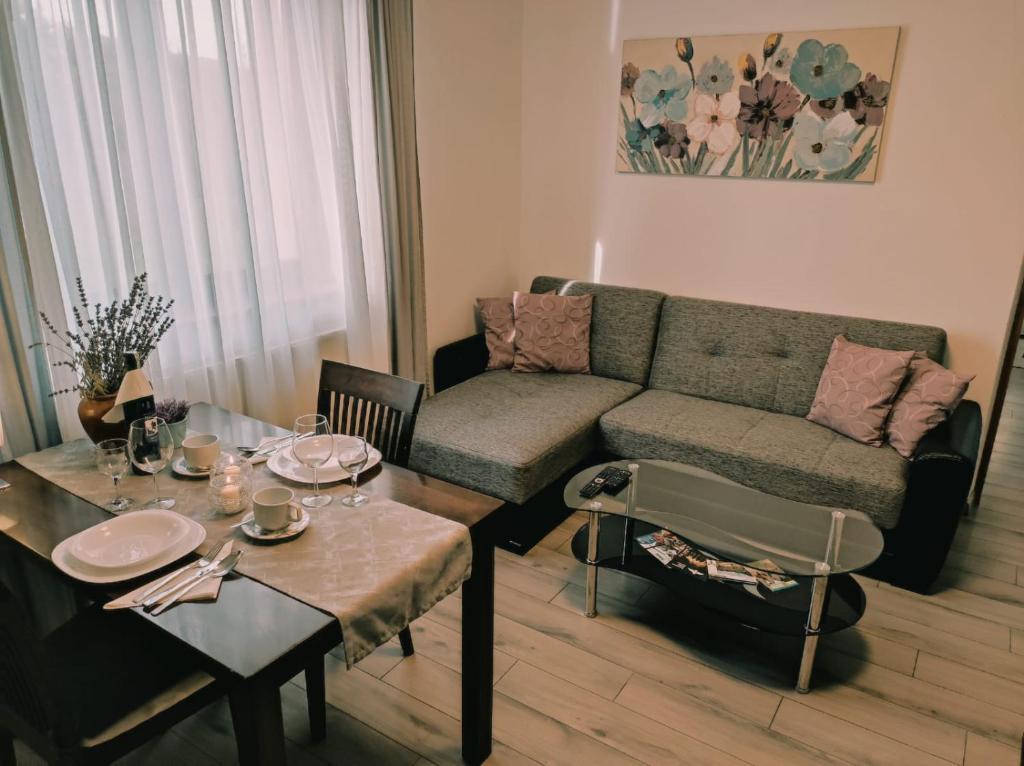 Coin salon dans l'établissement Villa Iva