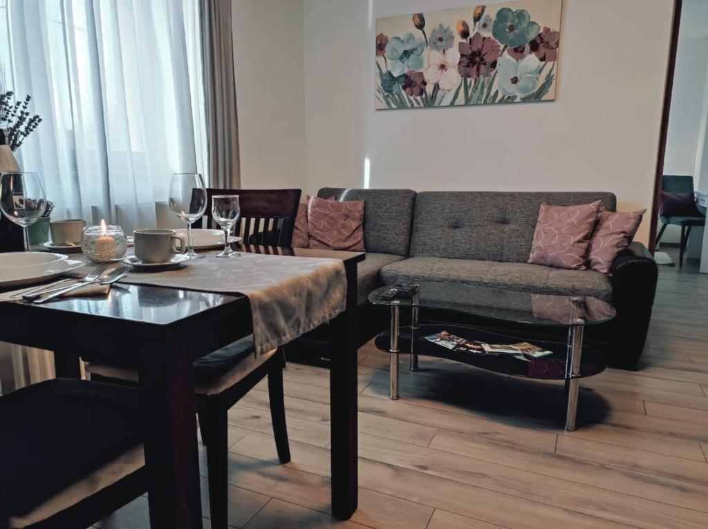 Coin salon dans l'établissement Villa Iva