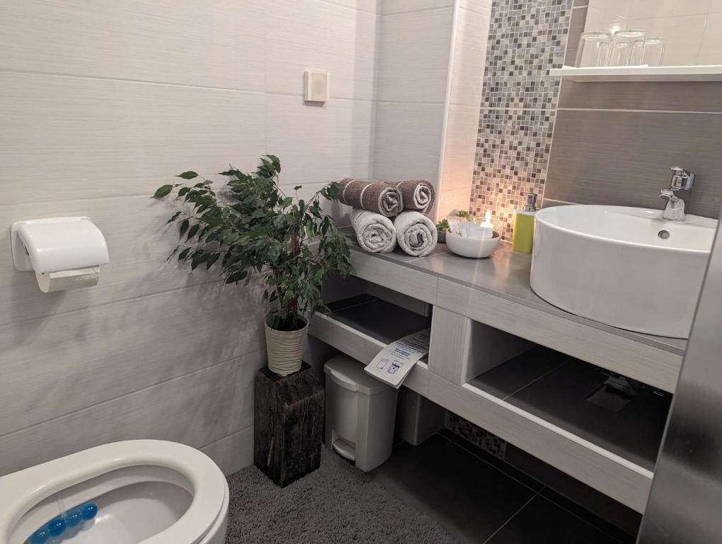 Salle de bains dans l'établissement Villa Iva