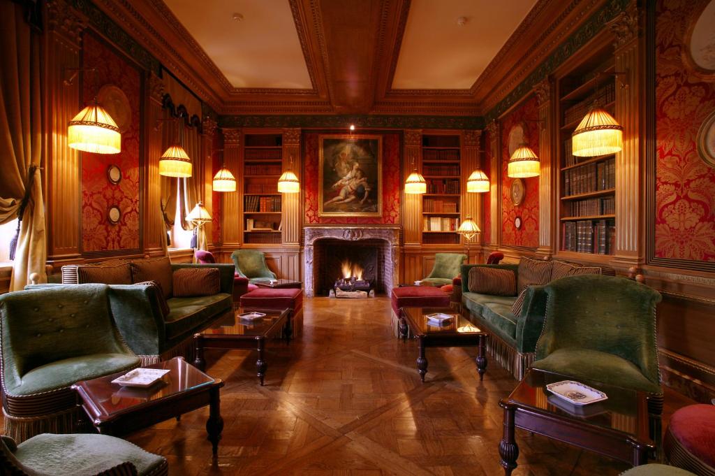 Posezení v ubytování Château de Courcelles - Relais & Châteaux