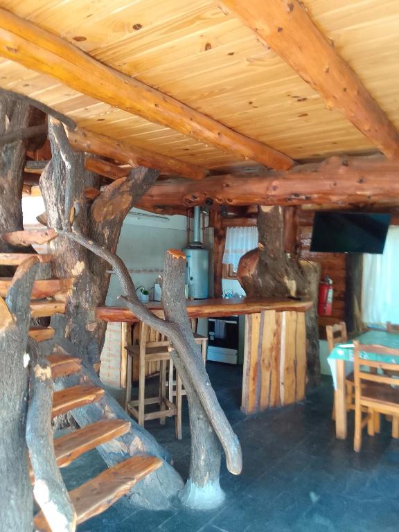Posezení v ubytování CABAÑAS EL PALENQUE