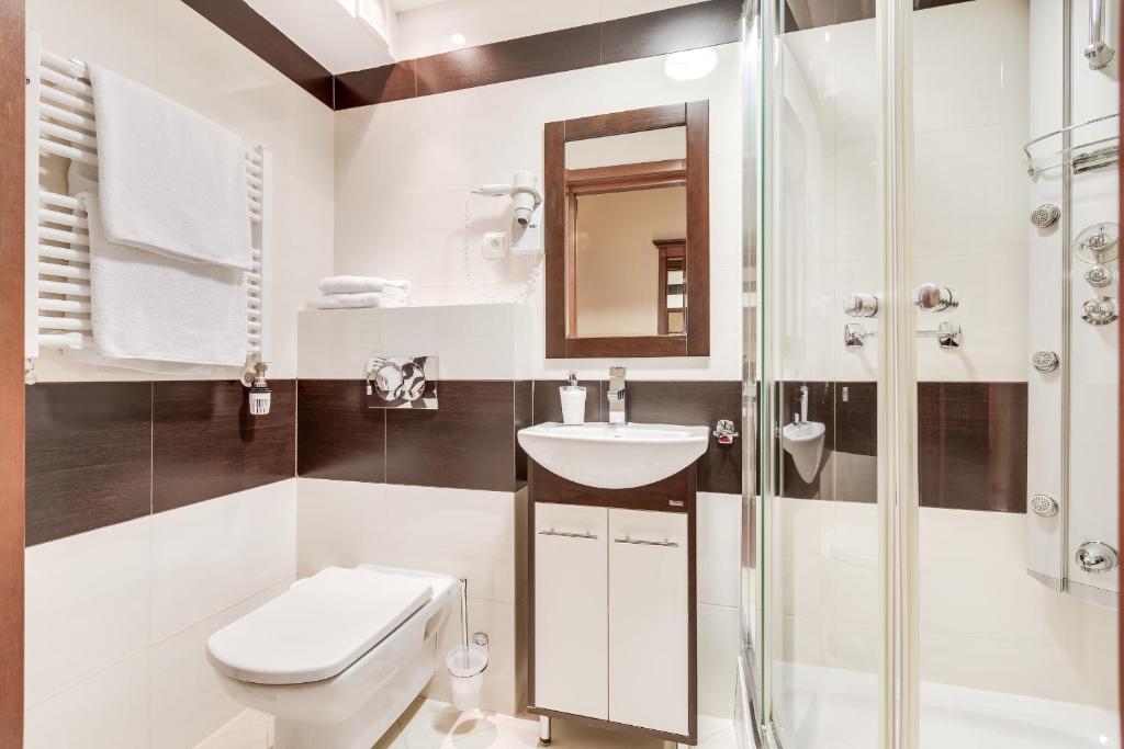 Koupelna v ubytování Hotel Konradówka Wellness & SPA - 300 metrów do centrum
