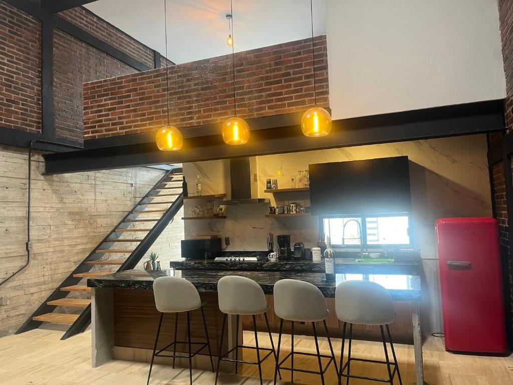 Nhà bếp/bếp nhỏ tại TRIBECA BEACH CASA BONITA