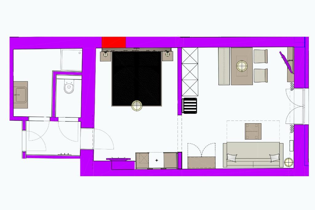 Půdorys ubytování Apartmenthotel 's Mitterndorf