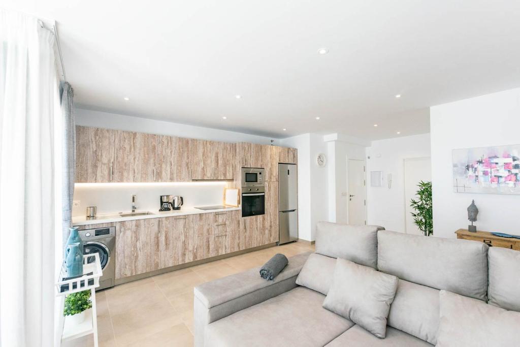 Kuchyň nebo kuchyňský kout v ubytování Luxury apartment
