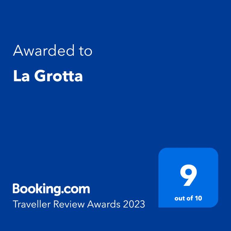 Certifikát, ocenenie alebo iný dokument vystavený v ubytovaní La Grotta