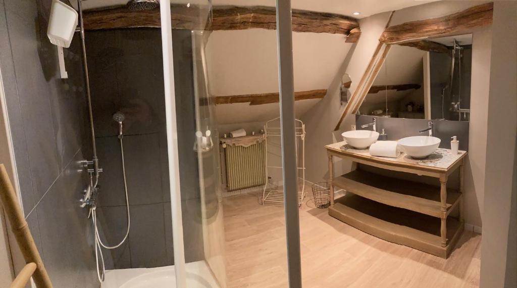 Koupelna v ubytování Le Béguinage