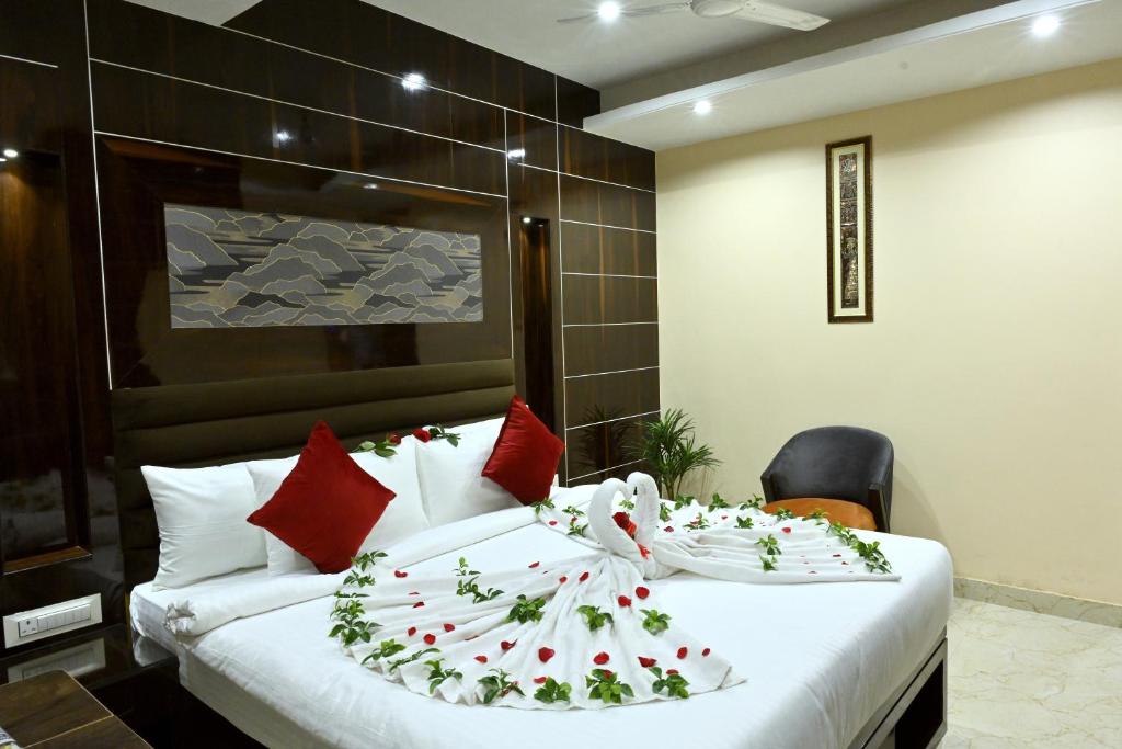 Ένα ή περισσότερα κρεβάτια σε δωμάτιο στο Hotel Trax International