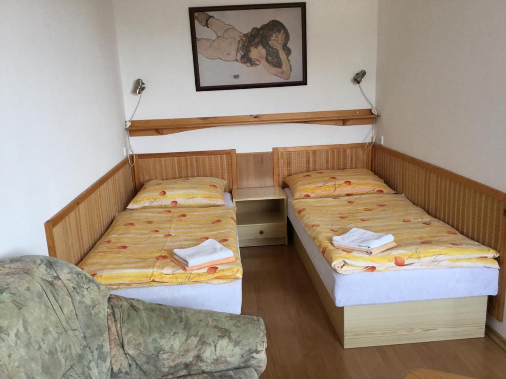 Postel nebo postele na pokoji v ubytování Pension 325