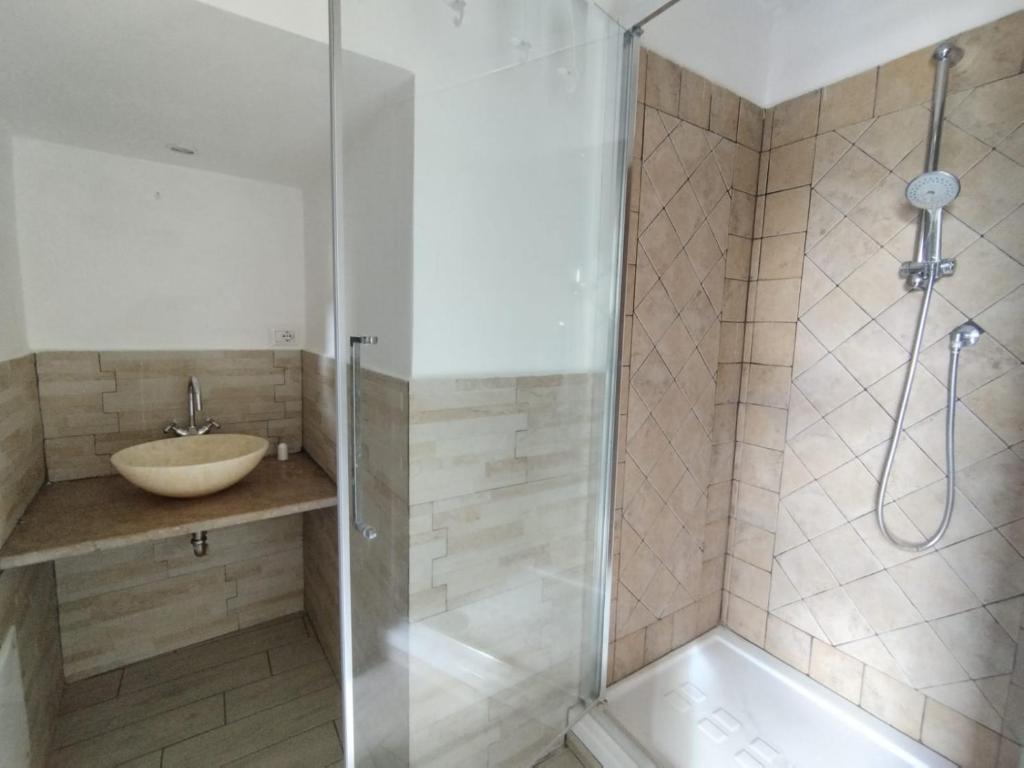 Koupelna v ubytování CASA BORGIA