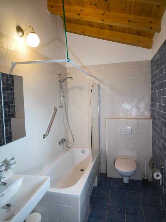 Koupelna v ubytování Villa Petra