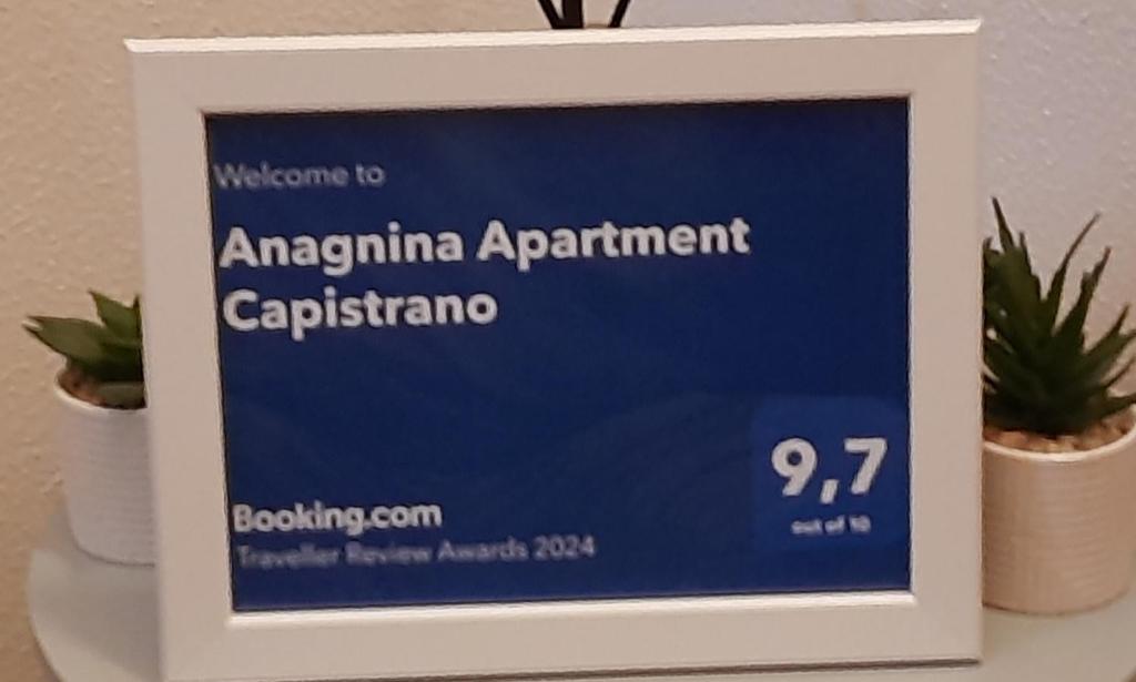 Certifikát, hodnocení, plakát nebo jiný dokument vystavený v ubytování Anagnina Apartment Capistrano