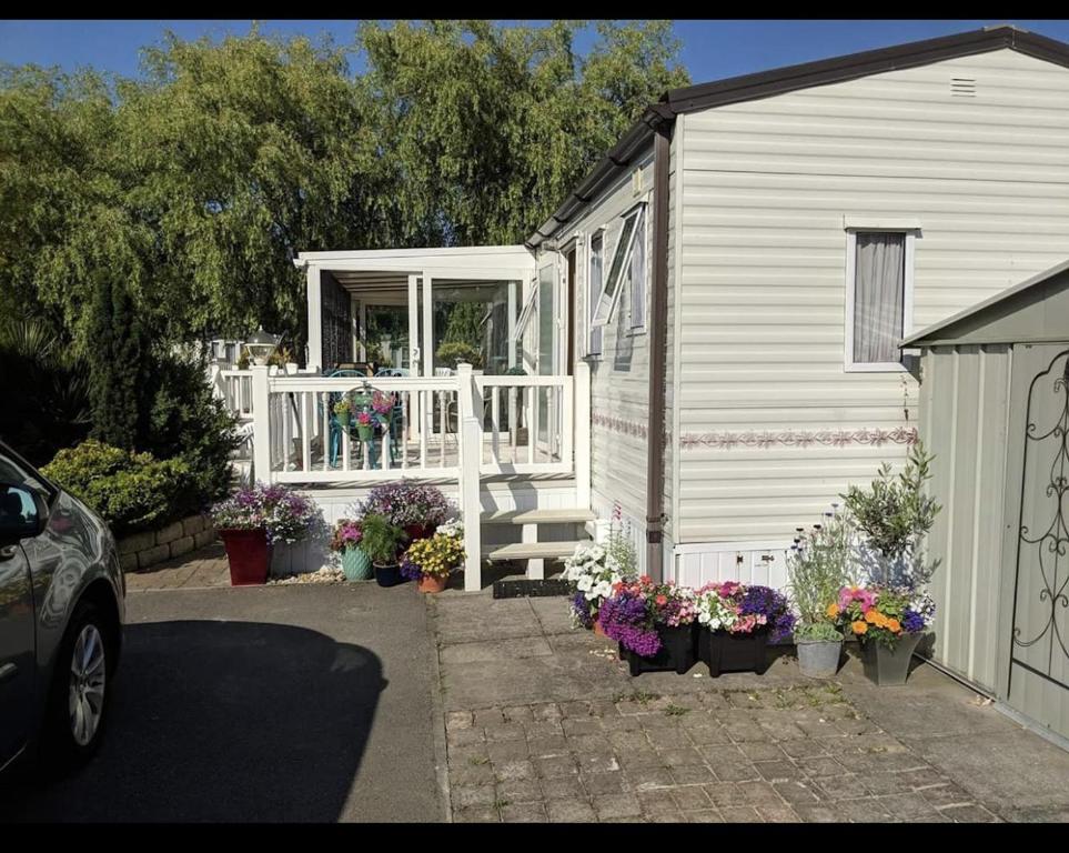Zahrada ubytování Beautiful 2 Bed Caravan Southview Park Skegness