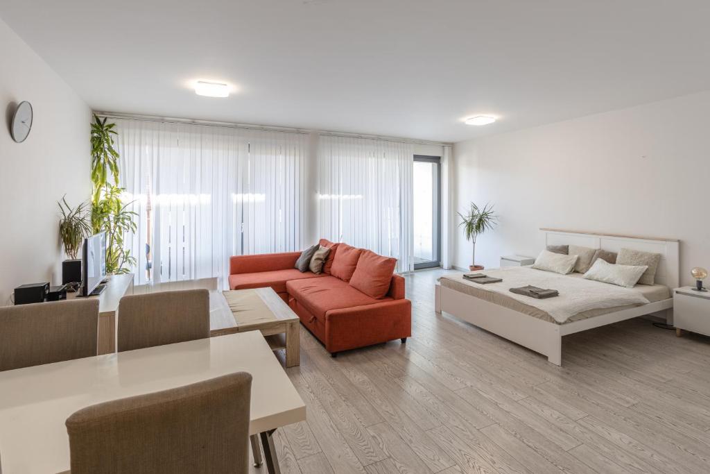 Spacious Terrace Apartment with free private parking - One-Bedroom Apartment