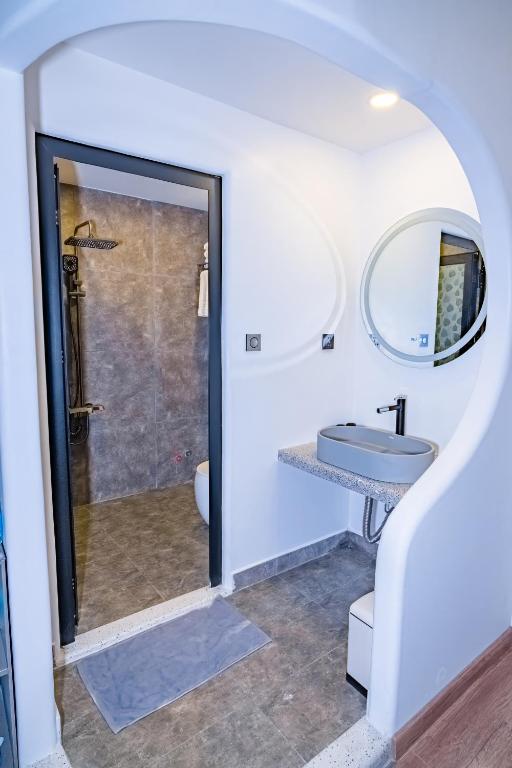 Koupelna v ubytování Hafi Boutique Hotel