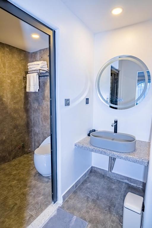Koupelna v ubytování Hafi Boutique Hotel