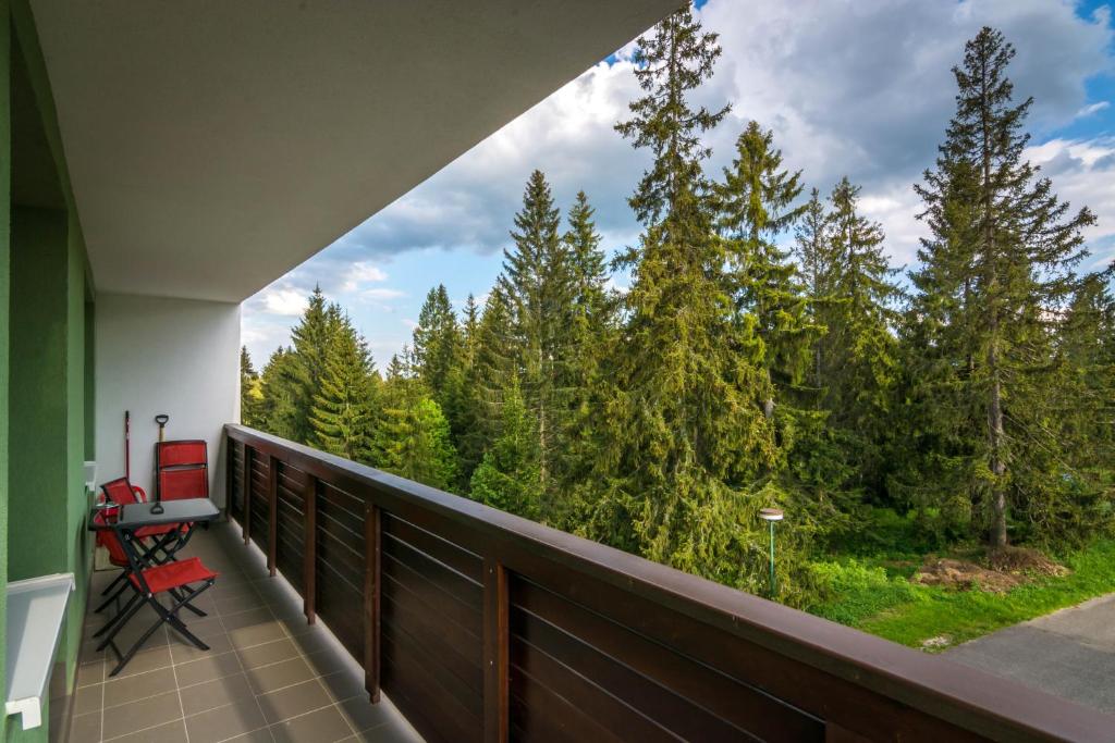 Balkón nebo terasa v ubytování Apartman 25 Vysoké Tatry