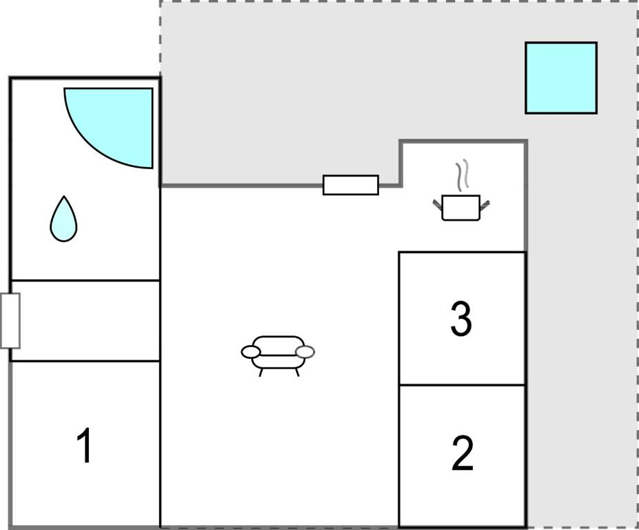una ilustración de una tabla periódica de elementos con un diagrama en Beautiful Home In Hemmet With Kitchen en Hemmet