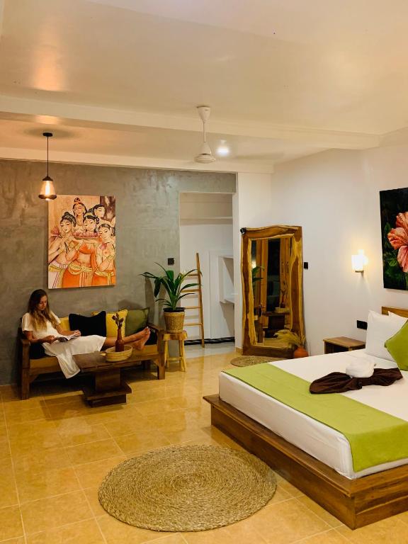 Posezení v ubytování Breeze Bay Villa